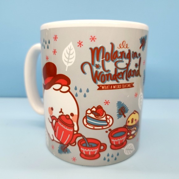 Molang Coffee Mug, Alice In Wonderland Theme Molang &‎ Piu Piu Kawaii Coffee Mug - Picture 1 of 8